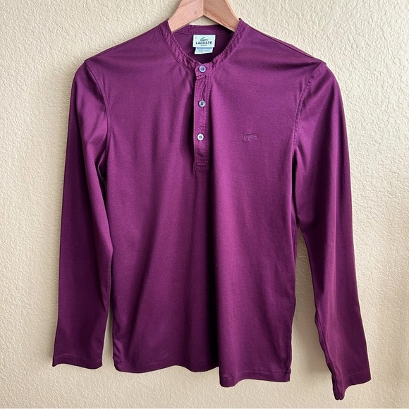 Lacoste Henley Long Sleeve Shirt - Picture 1 of 6